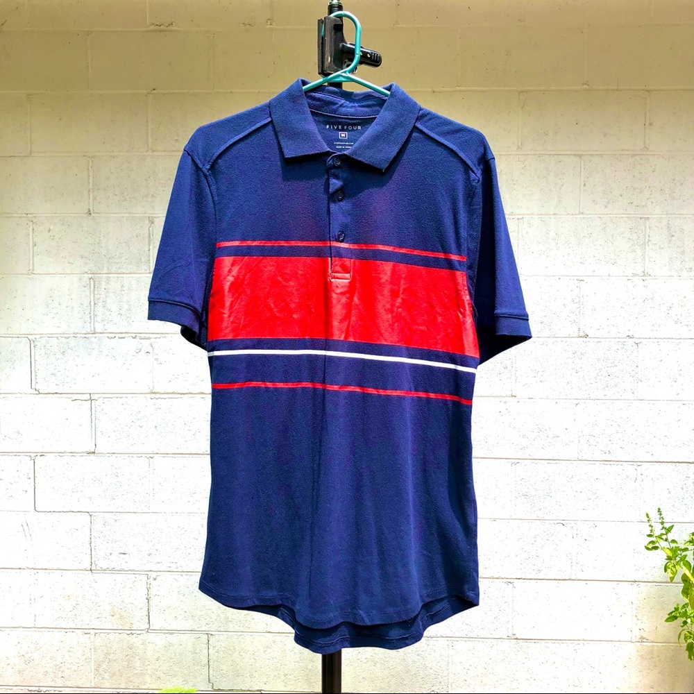 Five Four - Blue Knit Polo